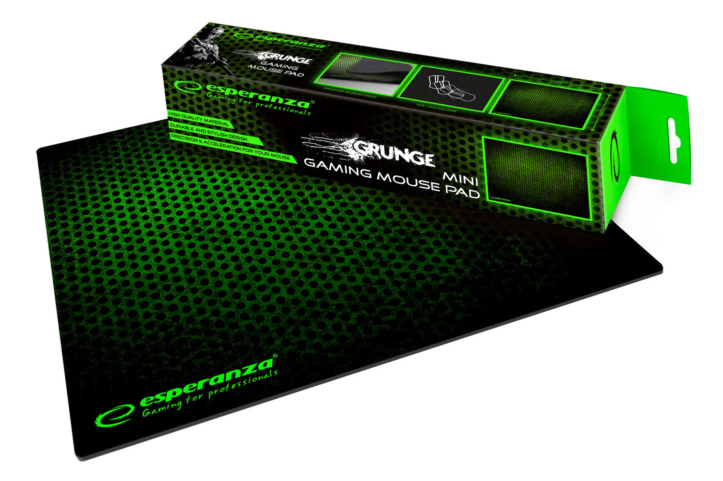 Mouse Pad Gaming Esperanza EGP101G / Cor Verde / Ideal para Jogadores