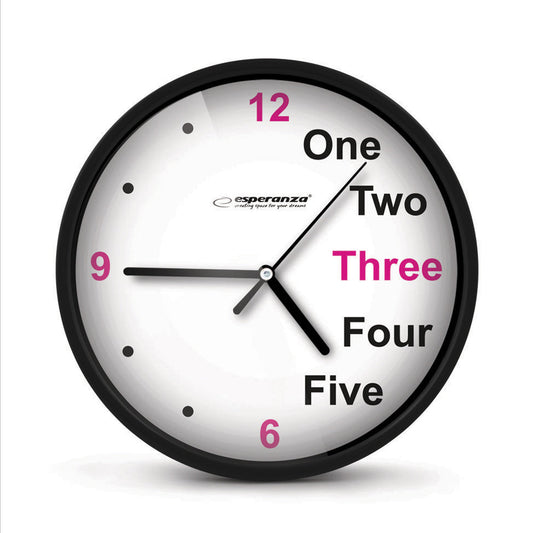 Relógio de Parede Esperanza Prague / Preto