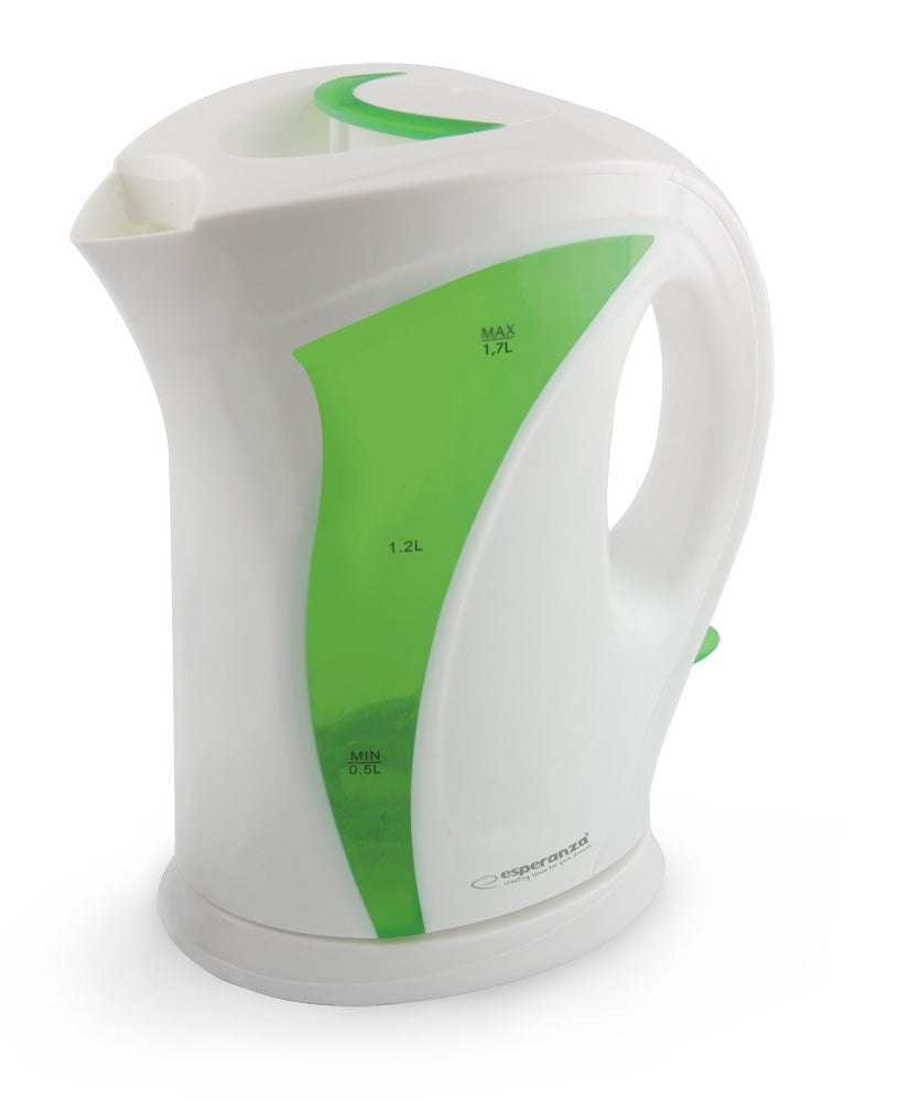 Chaleira Eléctrica Esperanza Iguazu 1.7 L Branco/Verde