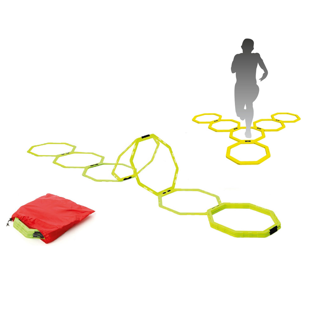 Escada de agilidade e velocidade hexagonal 4.0m - 12 degraus