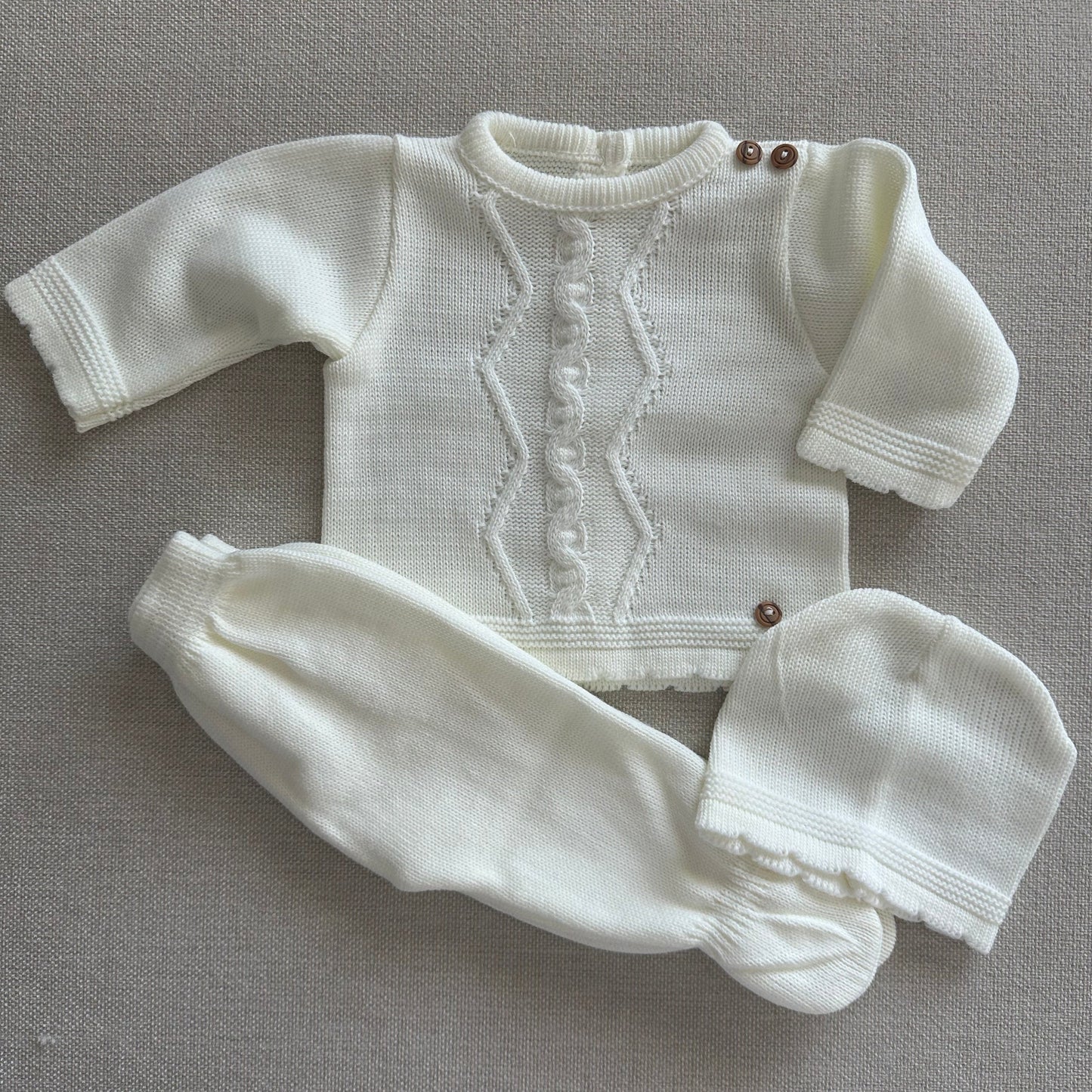 Conjunto de 3 Peças Para Bebé