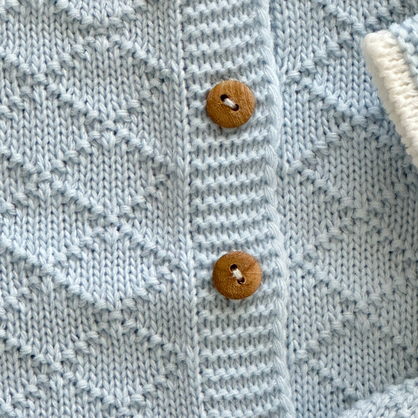 Conjunto de Bebé em Malha Azul Bebé 3 Peças 100% Algodão