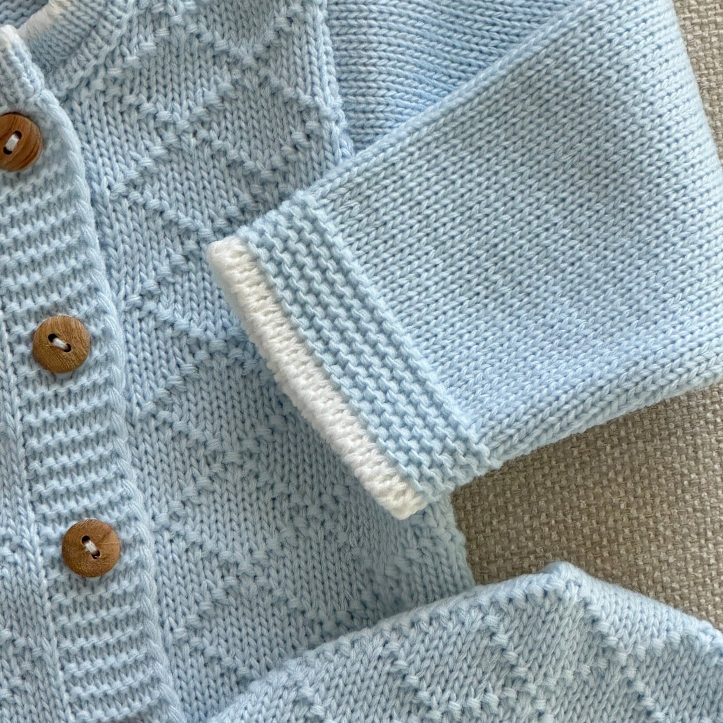 Conjunto de Bebé em Malha Azul Bebé 3 Peças 100% Algodão