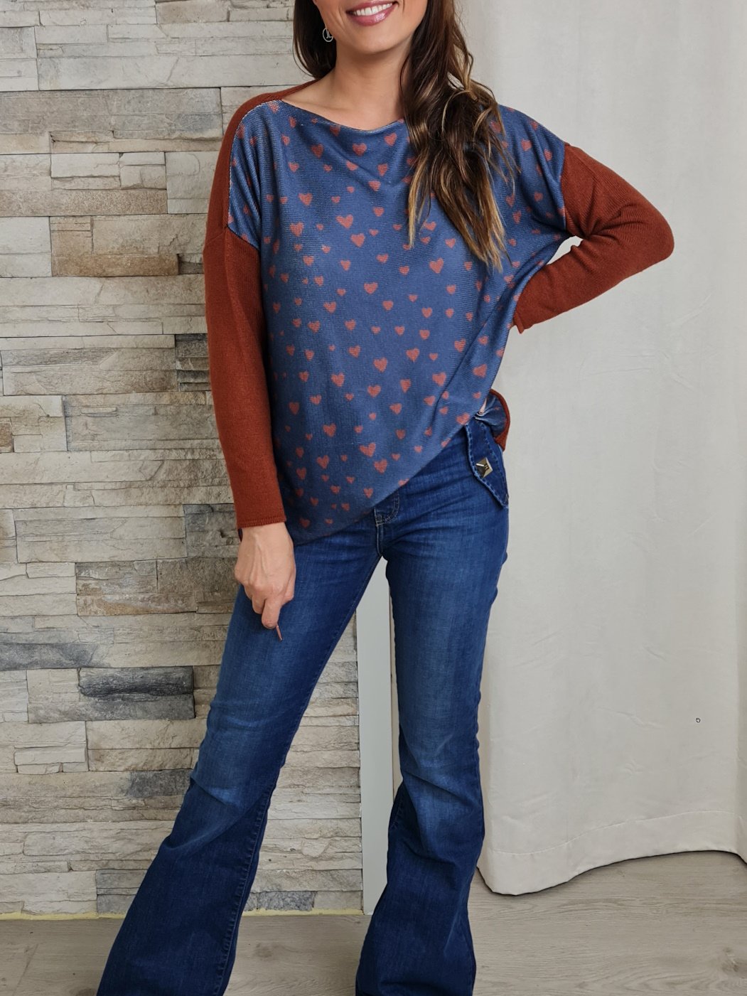 CAMISOLA CORAÇÕES RUGA 1682