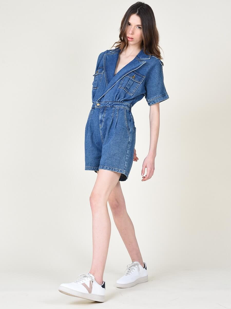 MACACÃO DENIM DE CALÇÃO