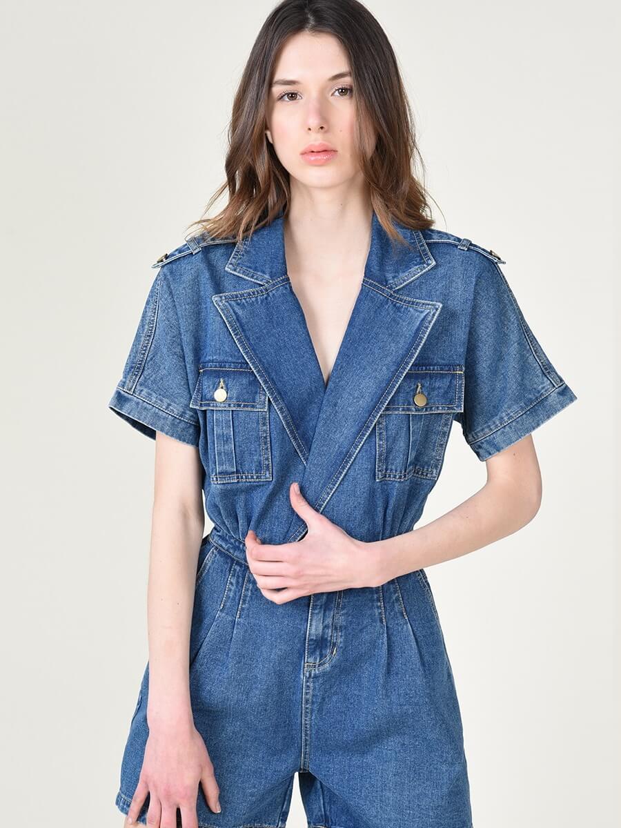 MACACÃO DENIM DE CALÇÃO