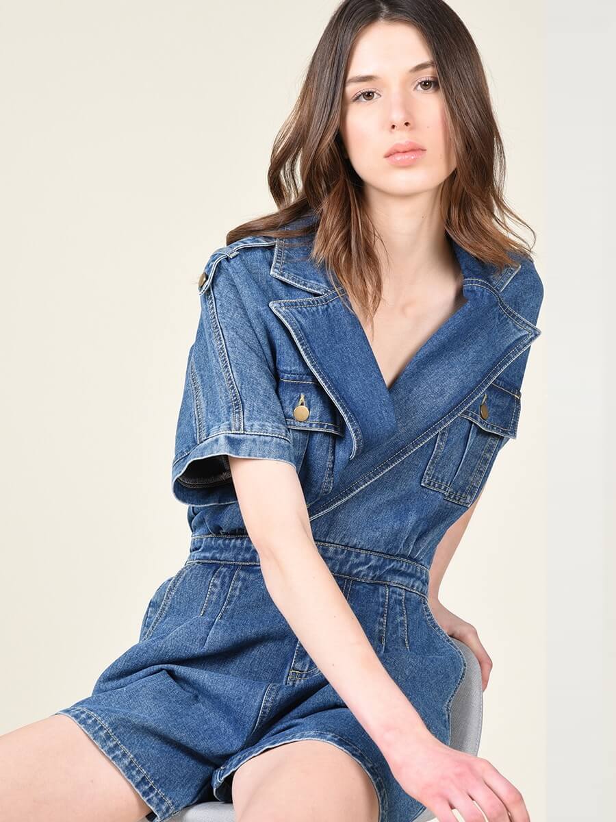 MACACÃO DENIM DE CALÇÃO