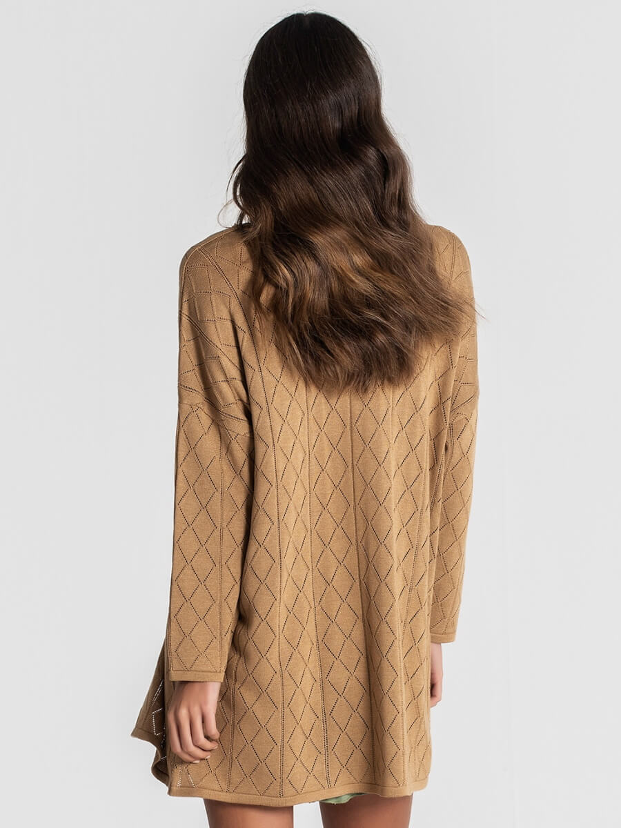 TÚNICA PERFURADA DECOTE EM V RUGA 3030