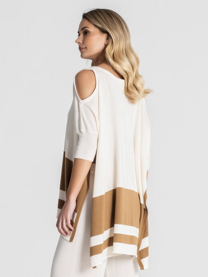 TÚNICA RISCAS COM OMBROS RECORTADOS RUGA 3051