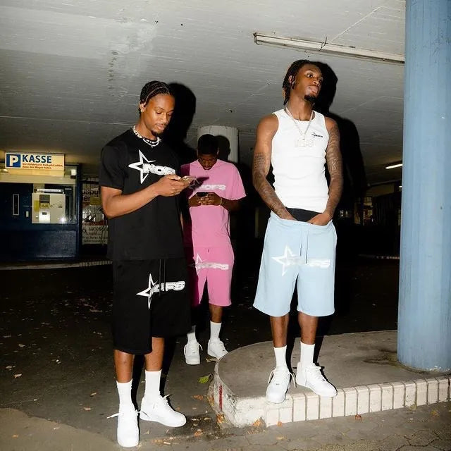 🔥 Y2K Kpop Street Fashion T-Shirt & Shorts Set – Oversized Casual Style