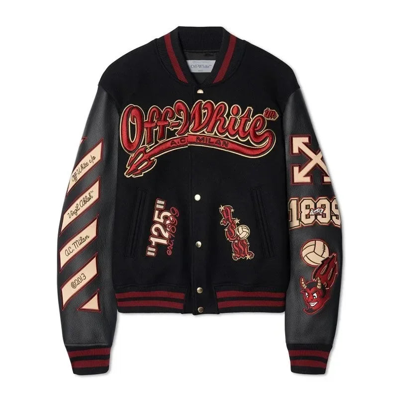 Y2K Retro Baseball Jacket – Embroidered Street Punk Varsity for Men & Women