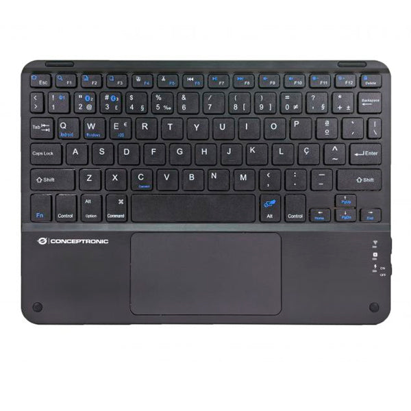 Teclado Bluetooth Conceptronic com Touchpad Recarregável 10" em Português