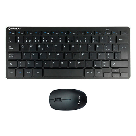 Teclado e Rato UNYKA MK288 PRO Wireless / Preto / UK505448