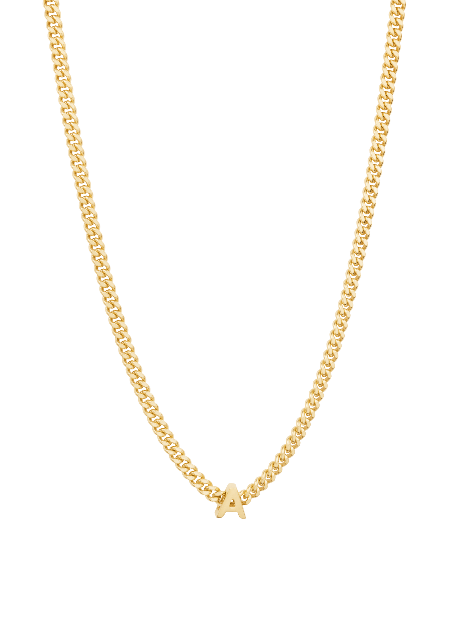 alphabet necklace with pendant A