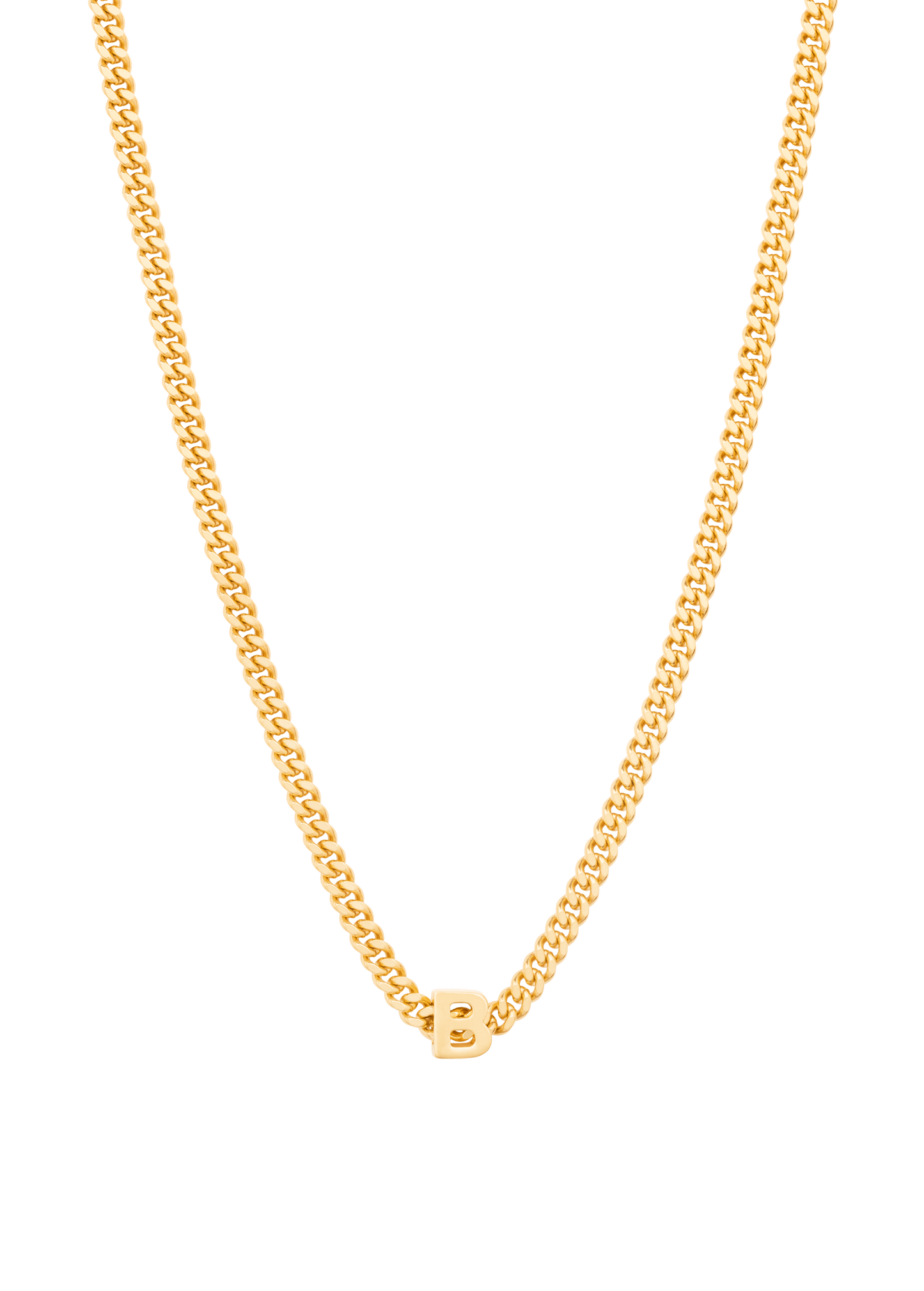 alphabet necklace with pendant B