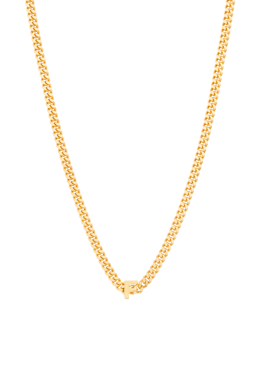 alphabet necklace with pendant F