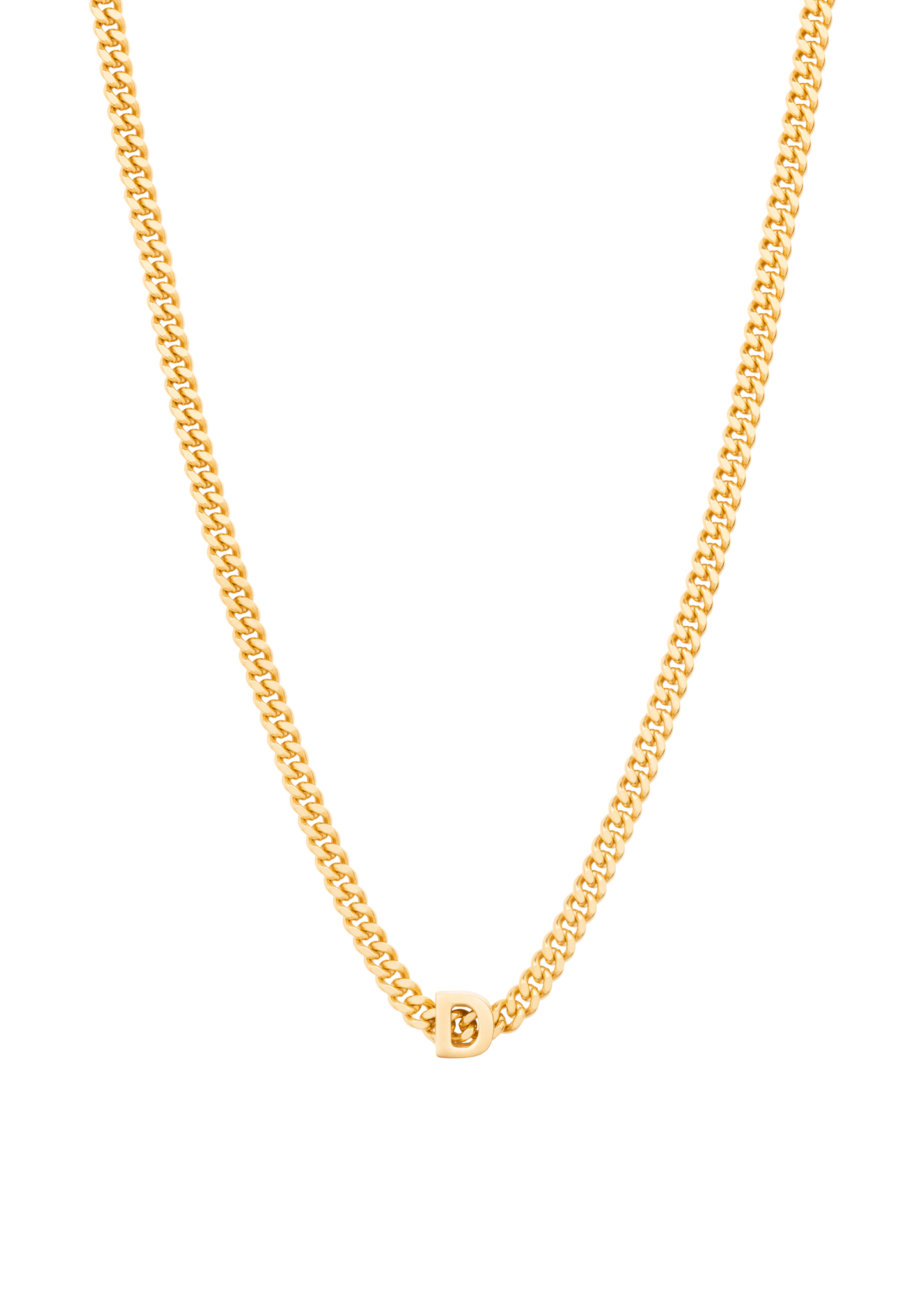 alphabet necklace with pendant D