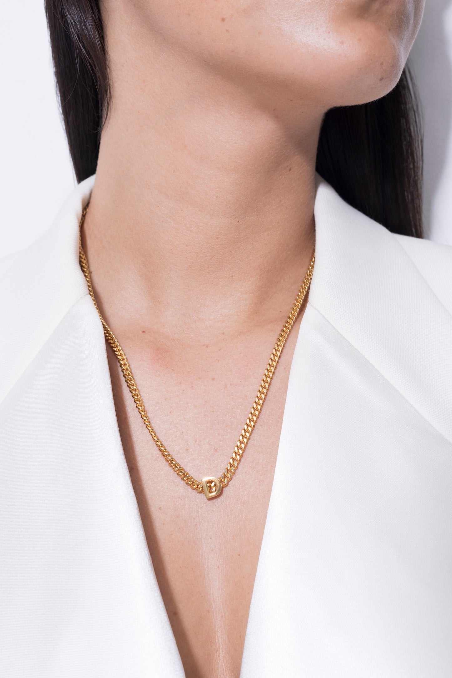 alphabet necklace with pendant D