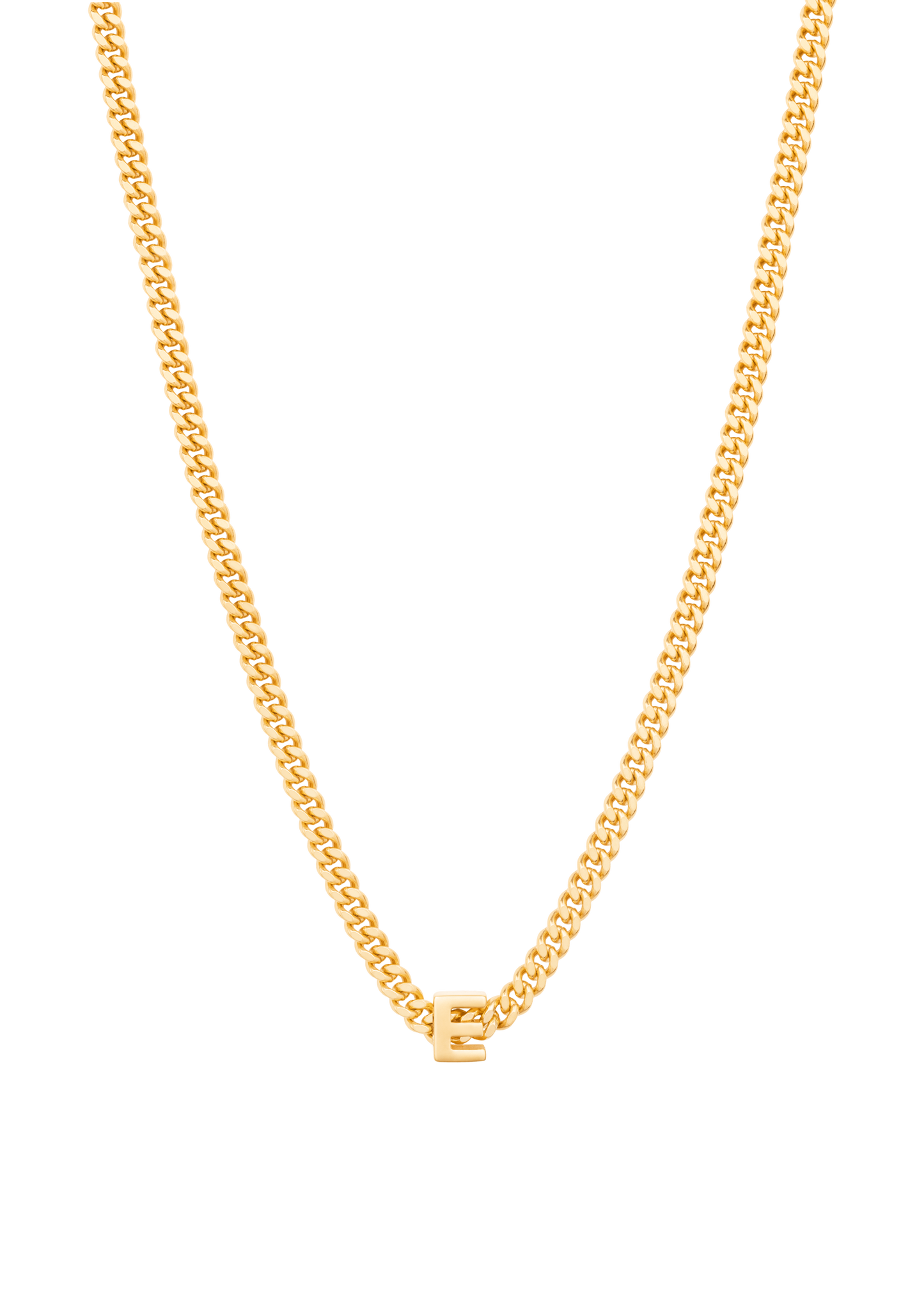 alphabet necklace with pendant E