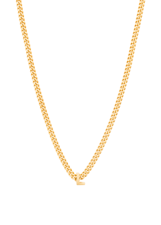 alphabet necklace with pendant L
