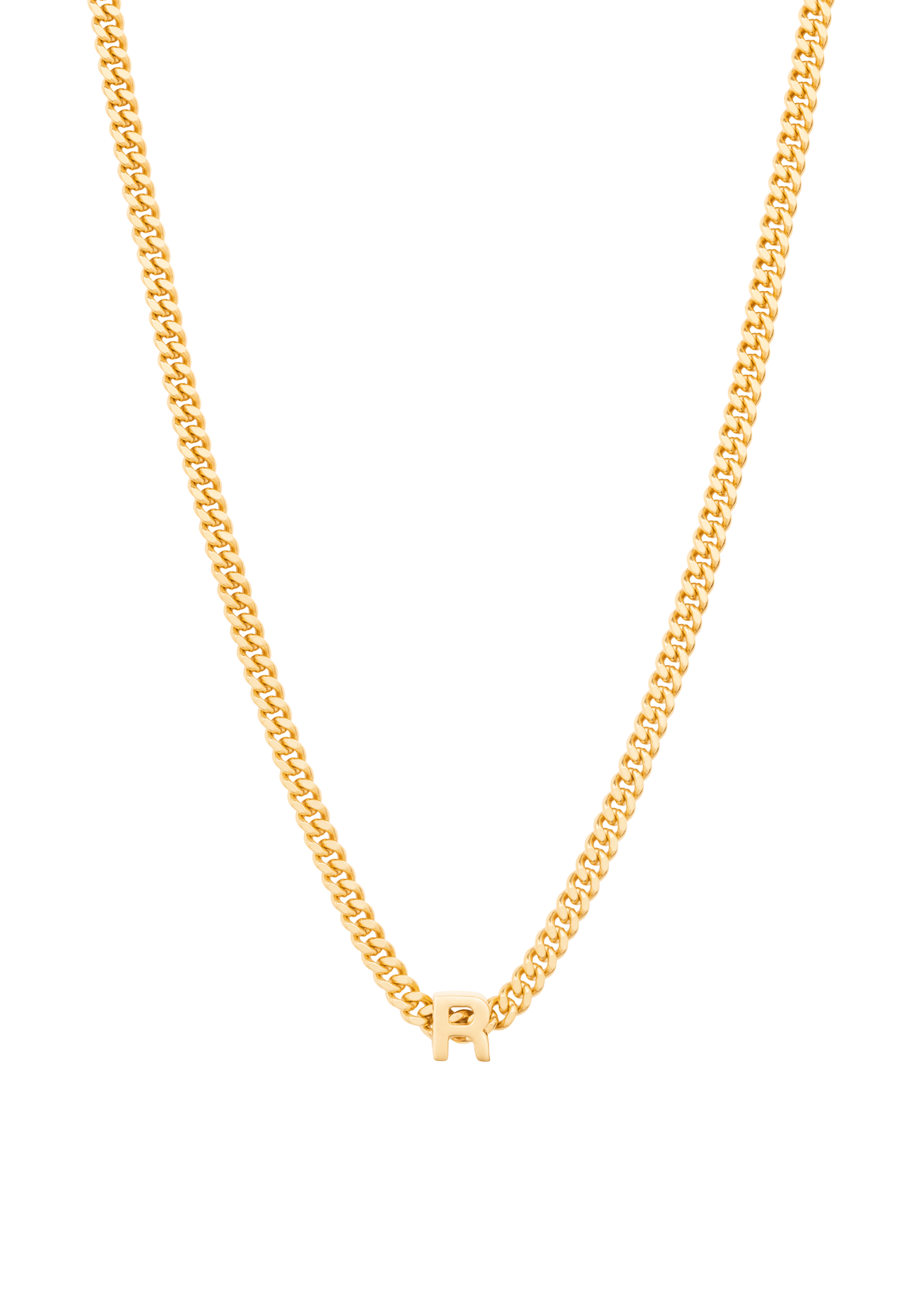 alphabet necklace with pendant R