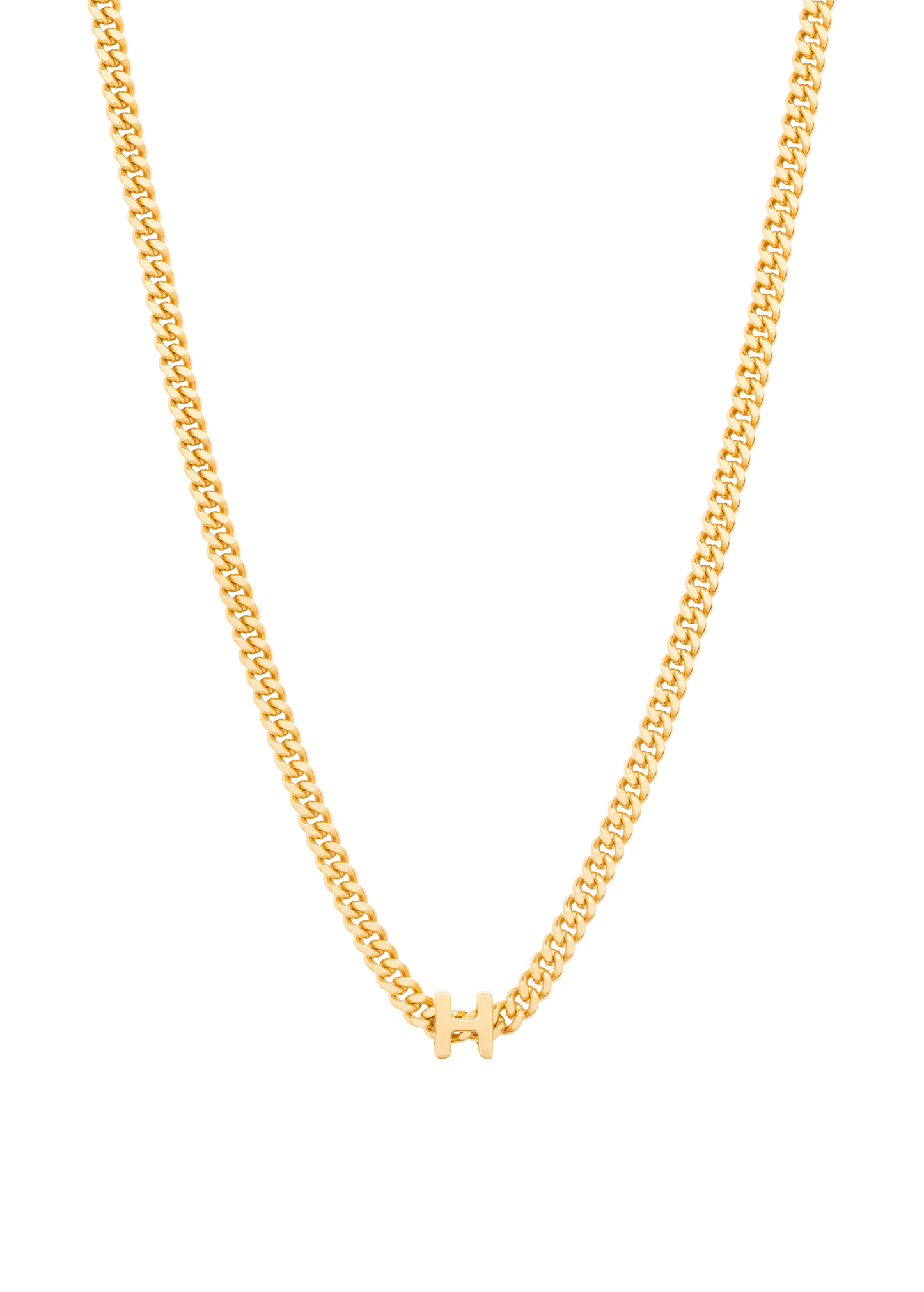 alphabet necklace with pendant H