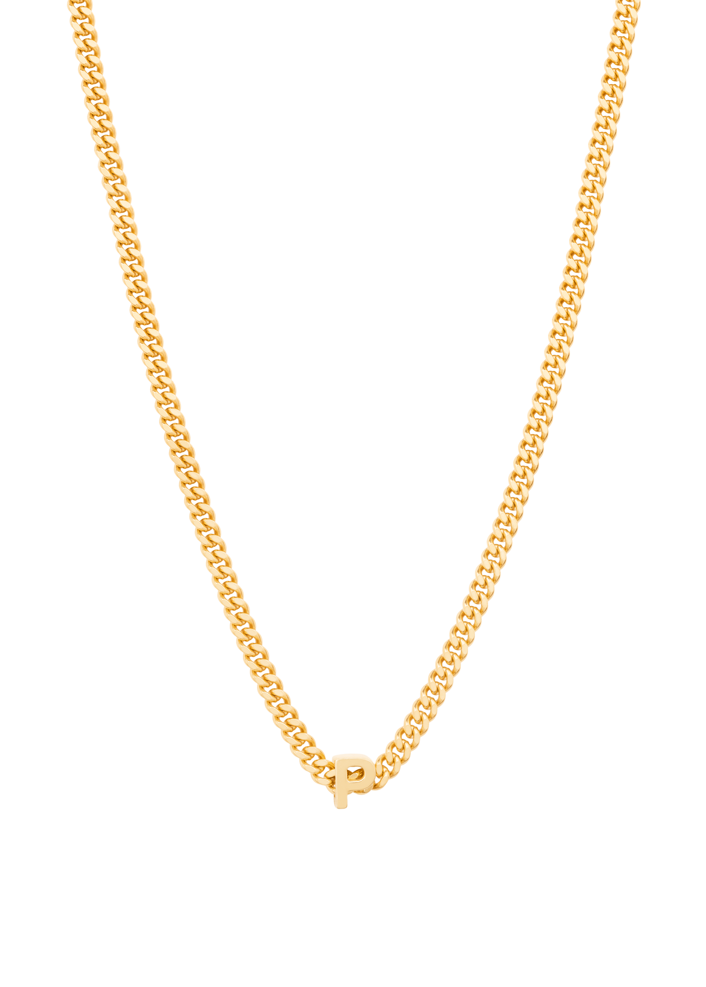 alphabet necklace with pendant P
