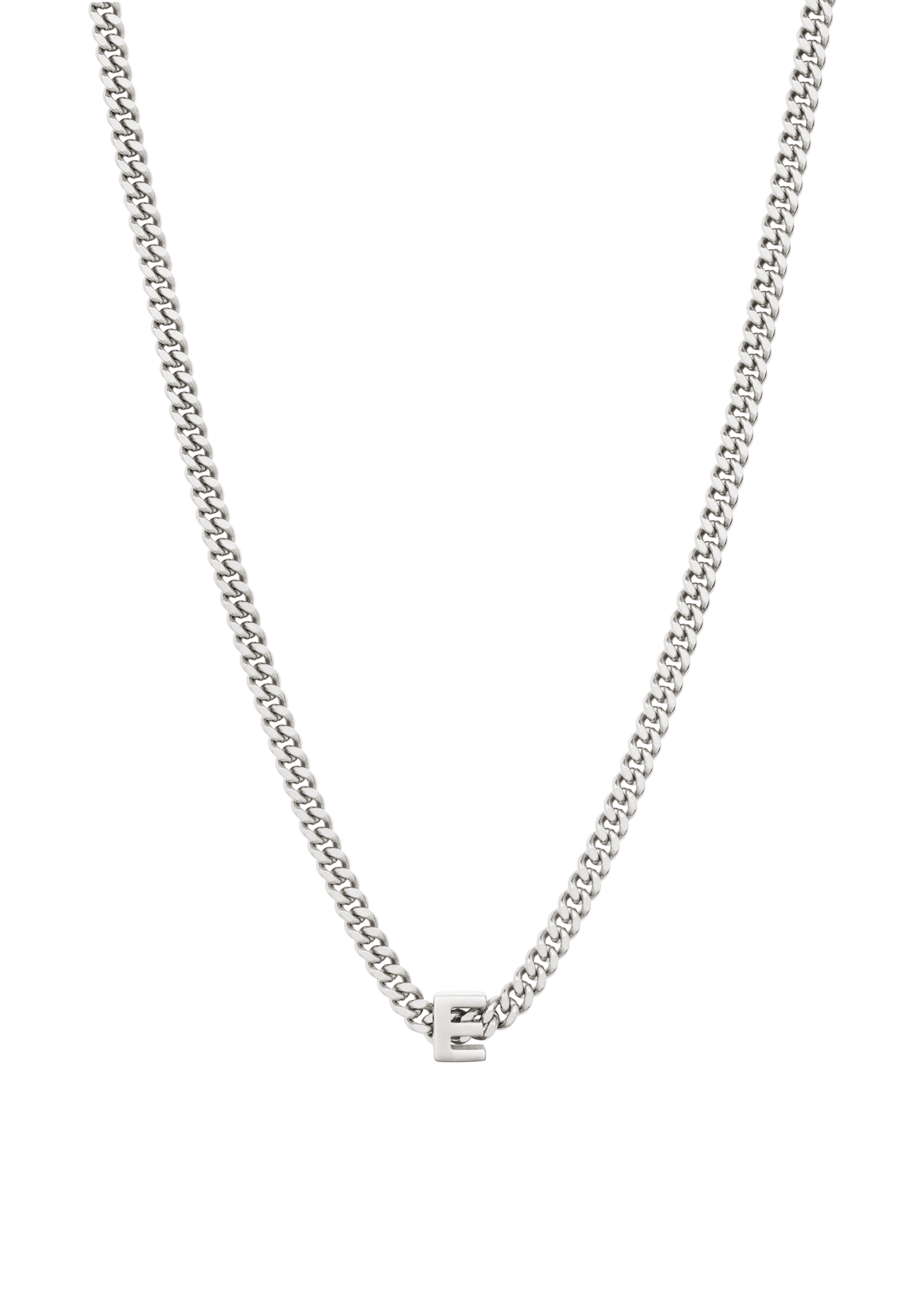 alphabet necklace with pendant E