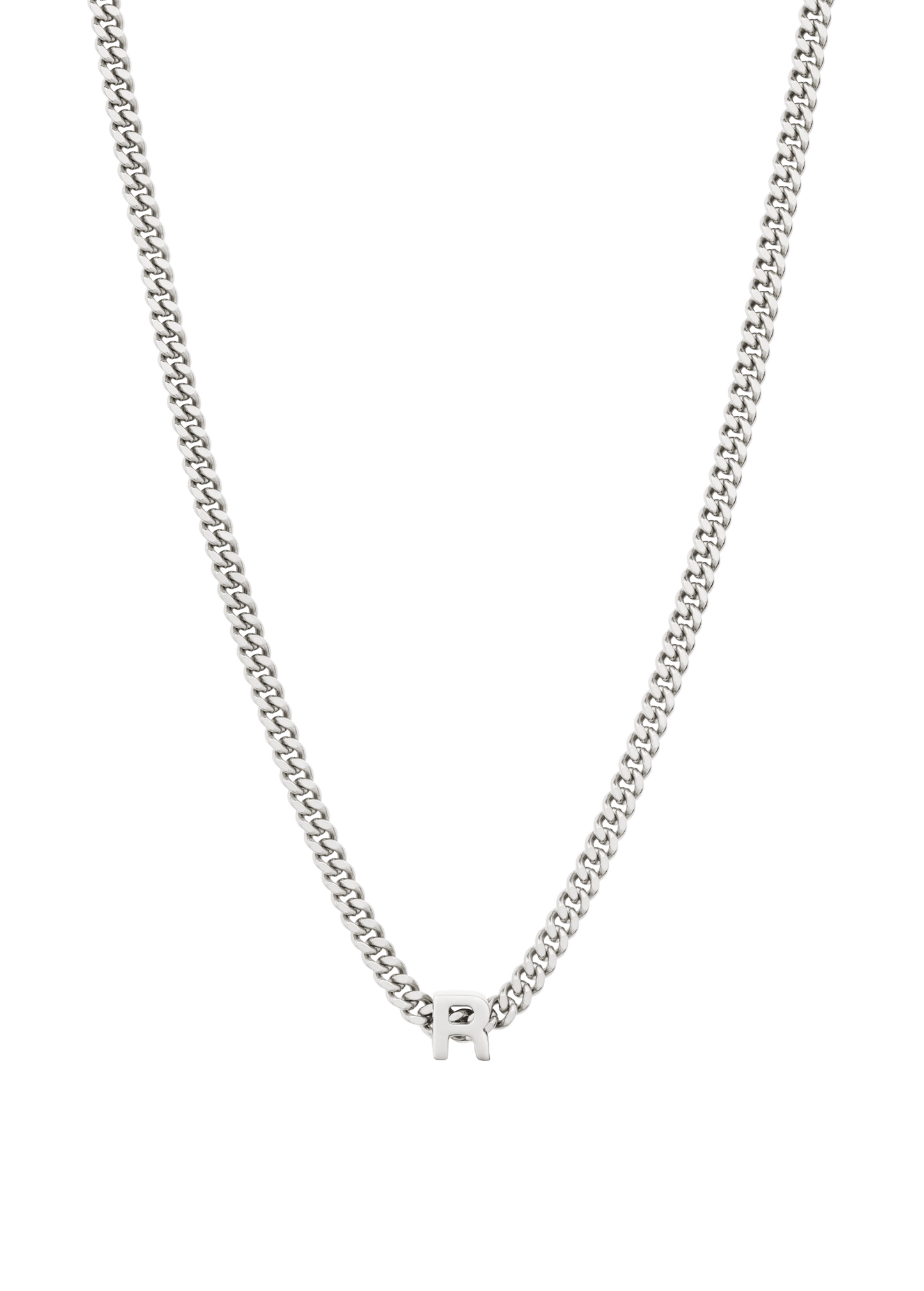 alphabet necklace with pendant R