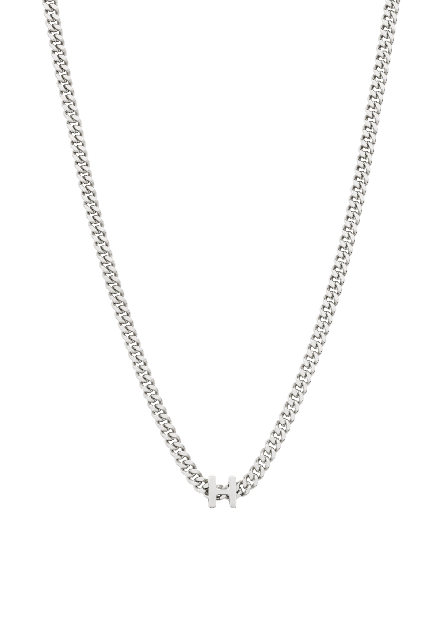 alphabet necklace with pendant H