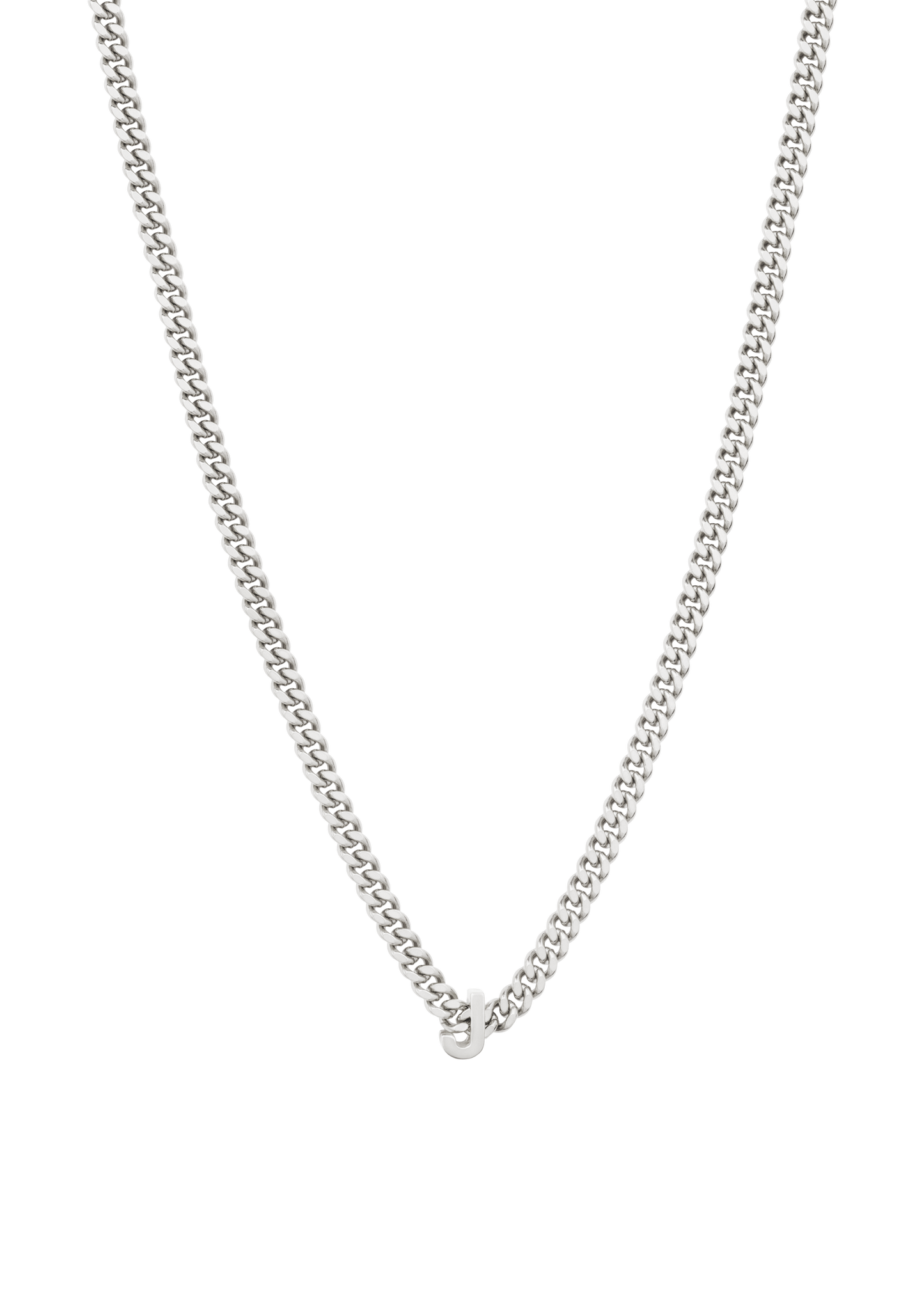 alphabet necklace with pendant J