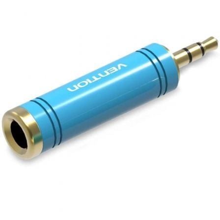 Adaptador Jack Vention / Azul / Jack 3.5 Macho - Jack 6.5 Hembra