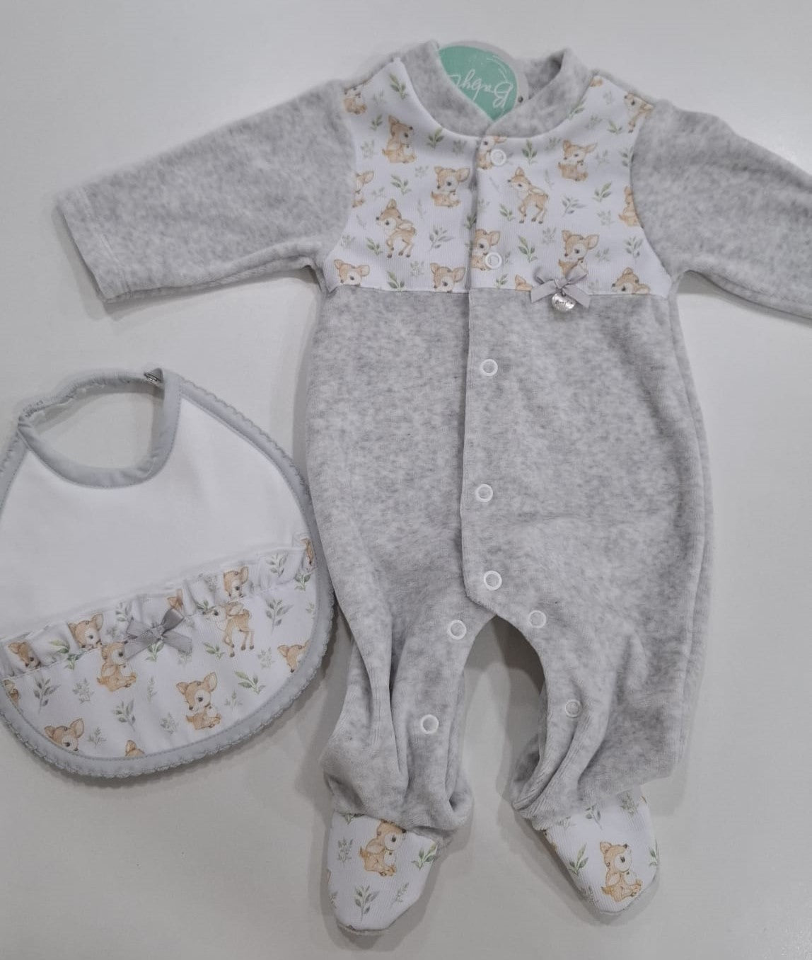 Babygrow em Veludo para Bebé