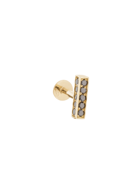 belli stud 18k black diamond
