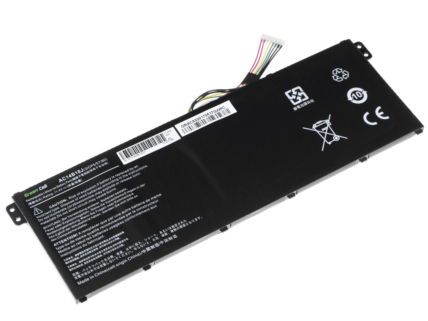 Bateria para Portátil Acer Aspire E 11 ES1-111M ES1-131 E 15 ES1-512 Chromebook 11 CB3-111 13