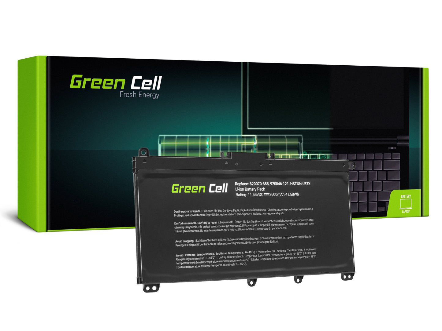 Bateria Green Cell para Portátil HP Pavilion 14 15 15T 15Z 17 17Z