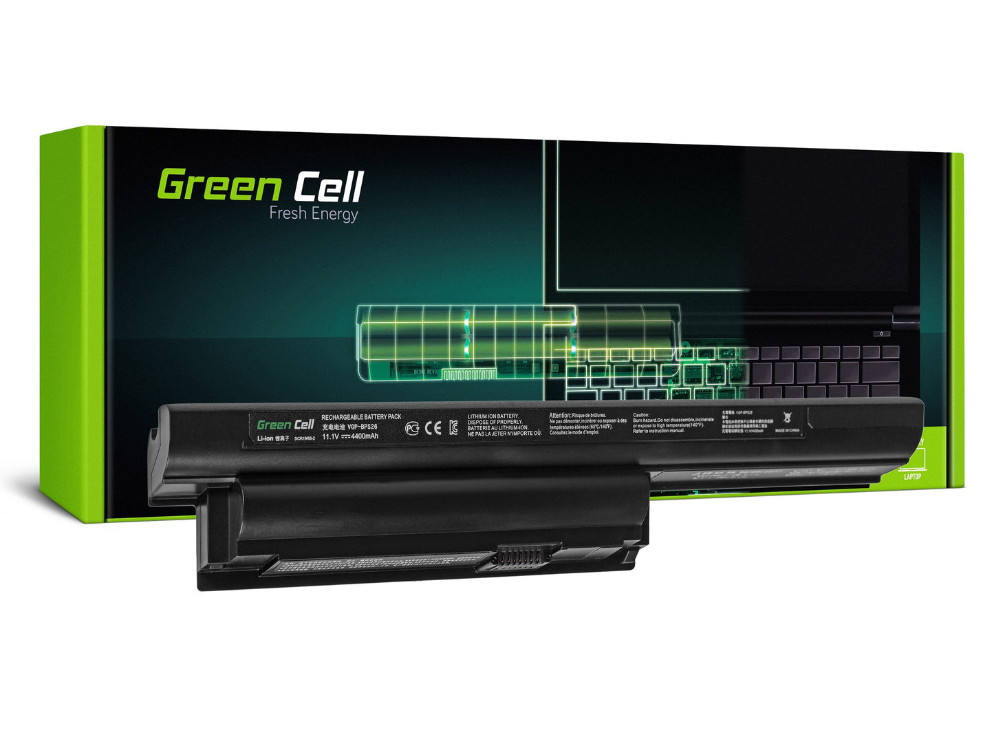 Bateria Green Cell para Portátil HP Pavilion 14 / 15 / 15T / 15Z / 17 / 17Z | 1155 V | 3400 mA