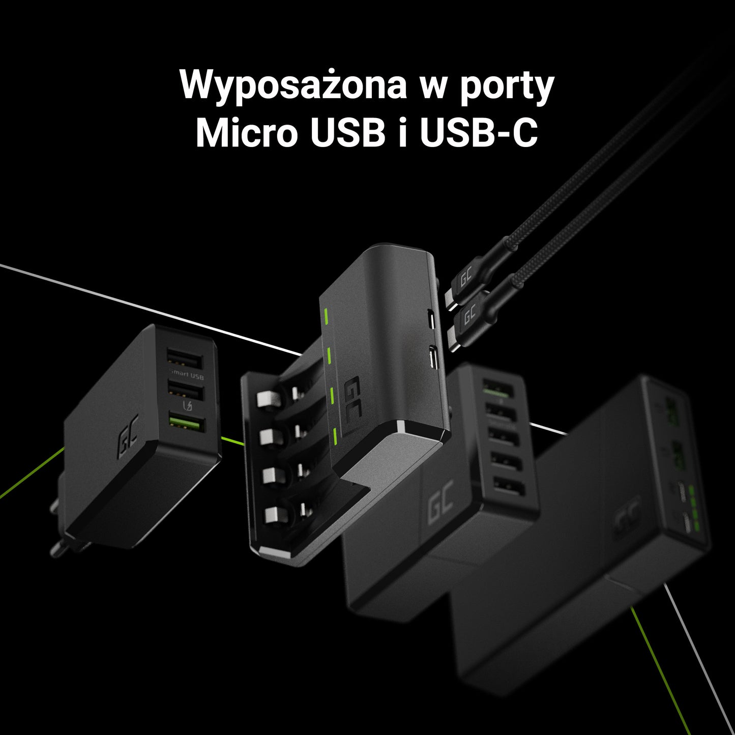 Carregador Pilhas AA/AAA R6 R03 Ni-MH GREEN CELL
