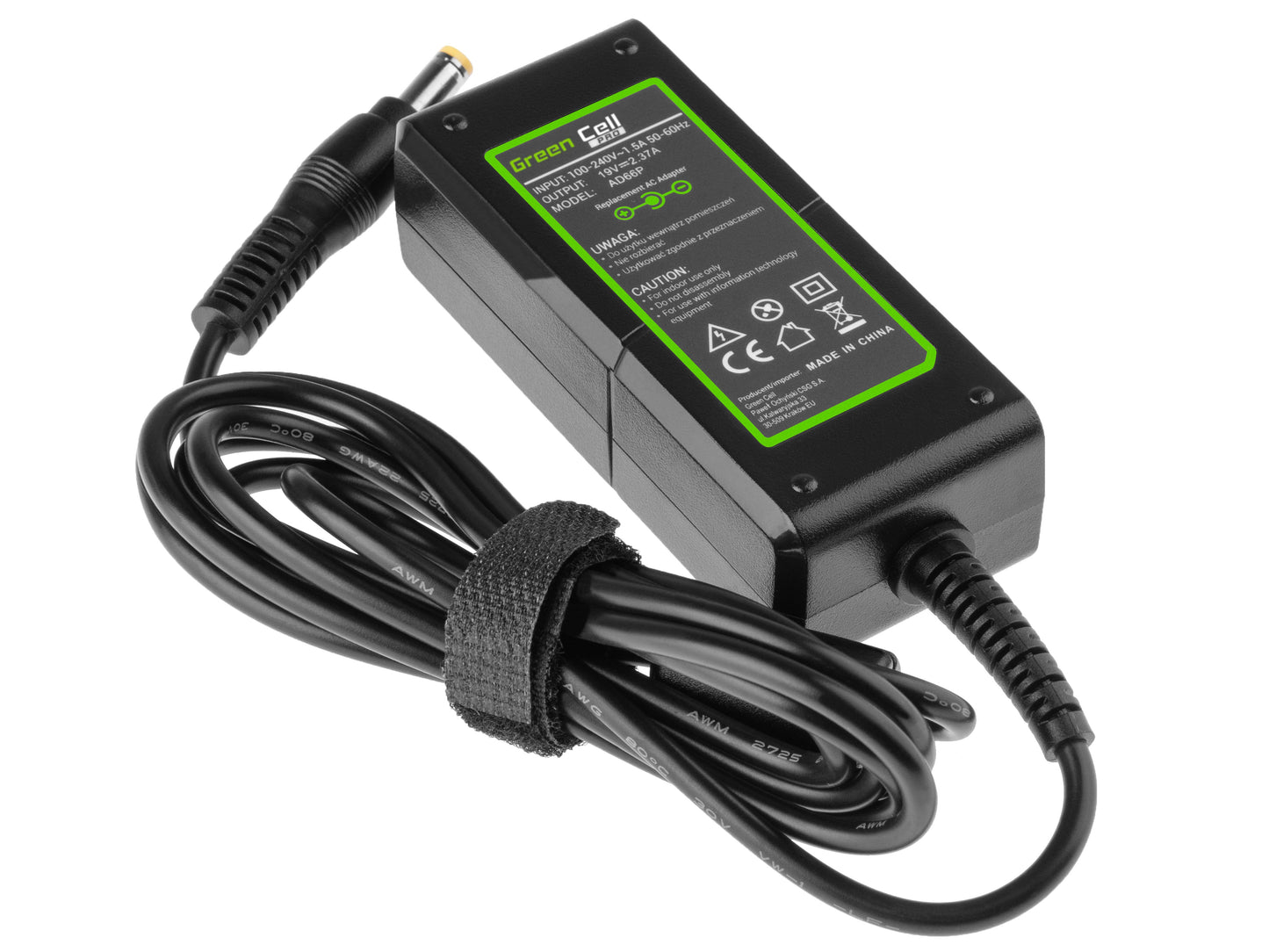Carregador AC Adapter Acer Aspire E5-511 E5-521 E5-573 E5-573G ES1-131 AD66P 19V 2.37A 45W