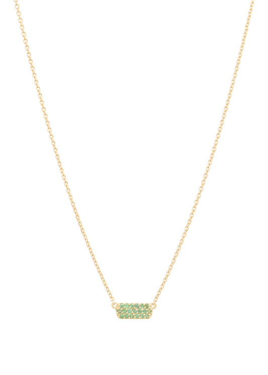 hannah necklace 18k emerald