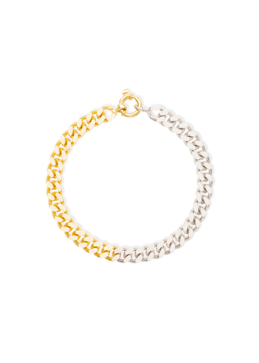 huda bracelet two tone