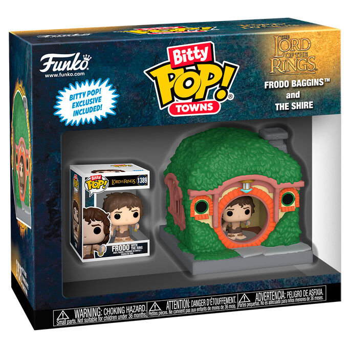 Figura FUNKO Bitty POP Town Frodo Baggins e a Shire