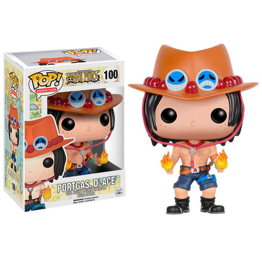 Figura POP FUNKO One Piece Portgas D. Ace / Vermelho