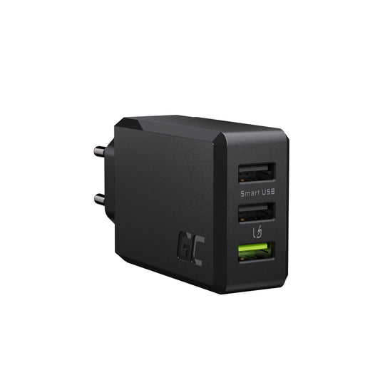 Carregador Universal Greencell GC ChargeSource3 3xUSB 30W fast charging Ultra Charge