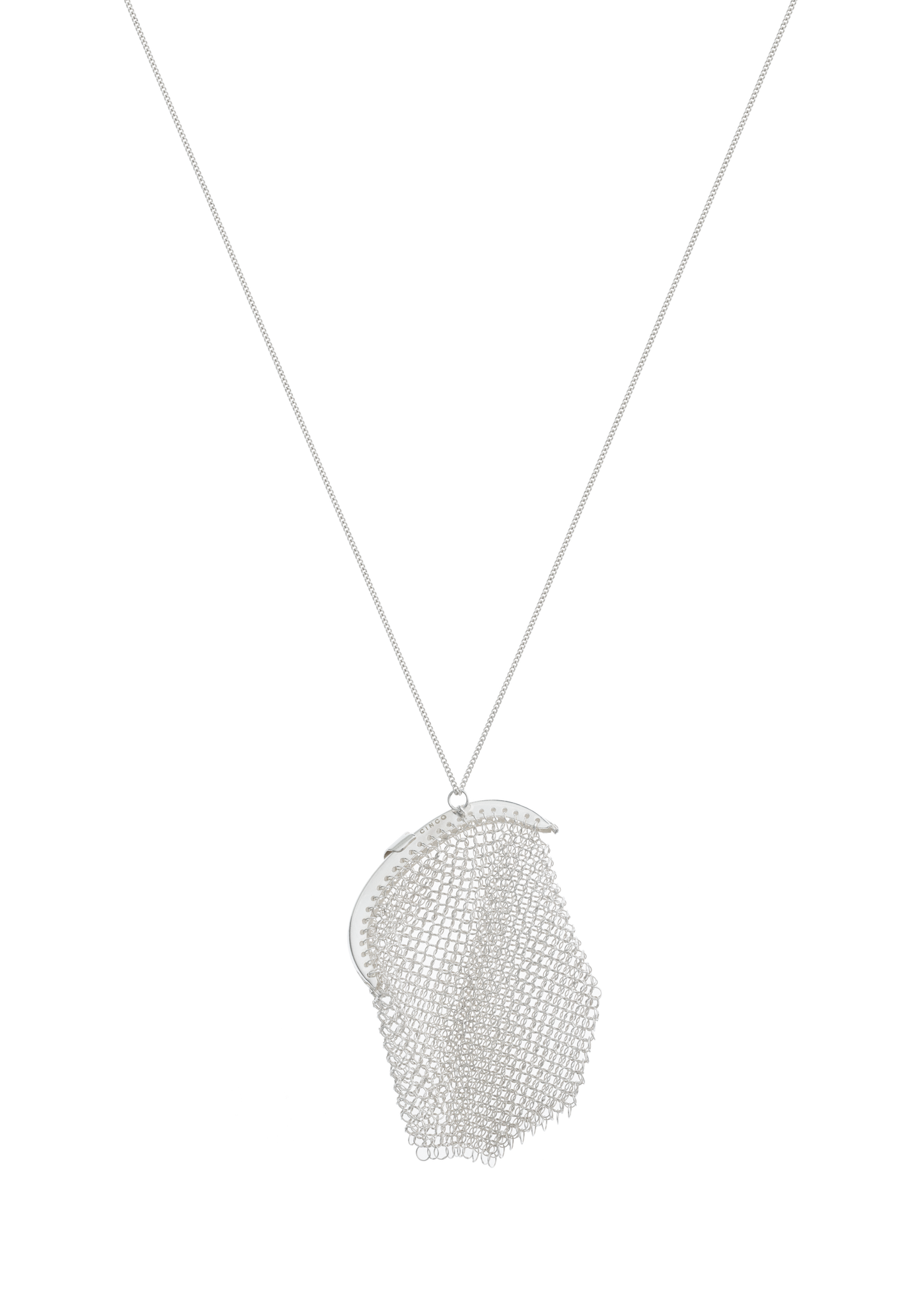 mesh wallet necklace