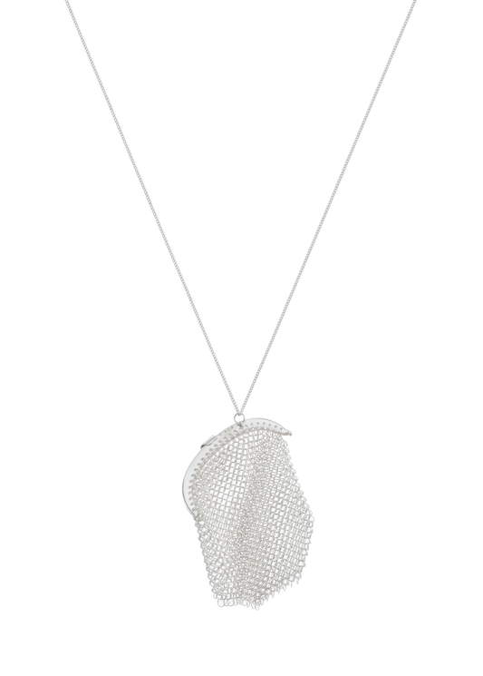 mesh wallet necklace