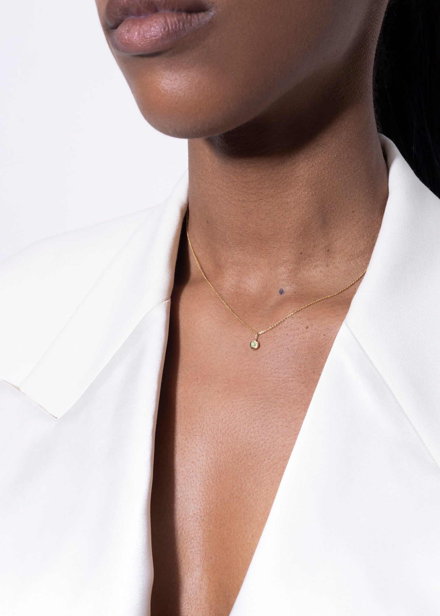 mock necklace 18k opala