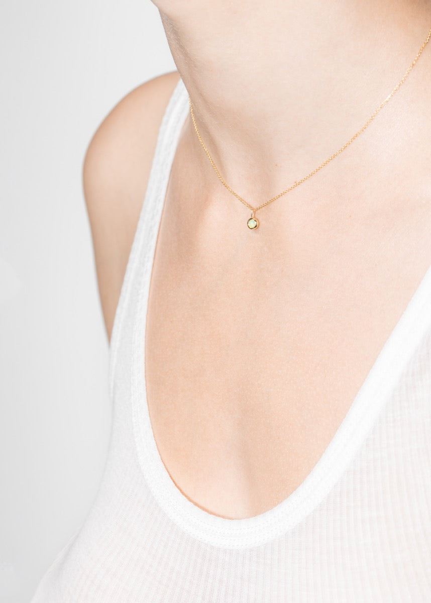 mock necklace 18k opala