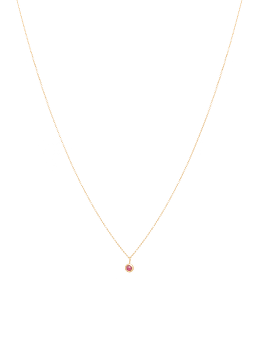 mock necklace 18k rubi