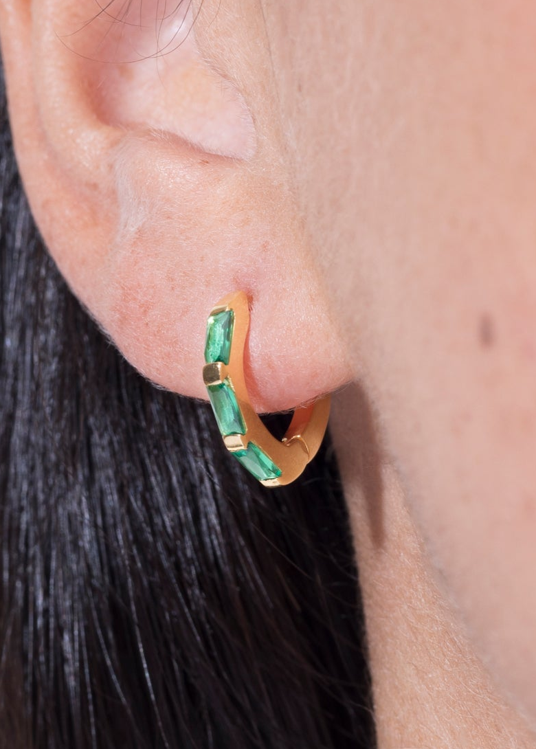 norma earrings emerald